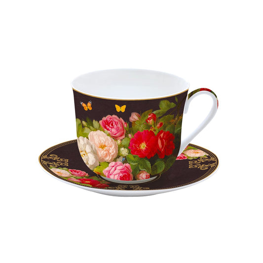 Taza con plato "Victorian Garden"