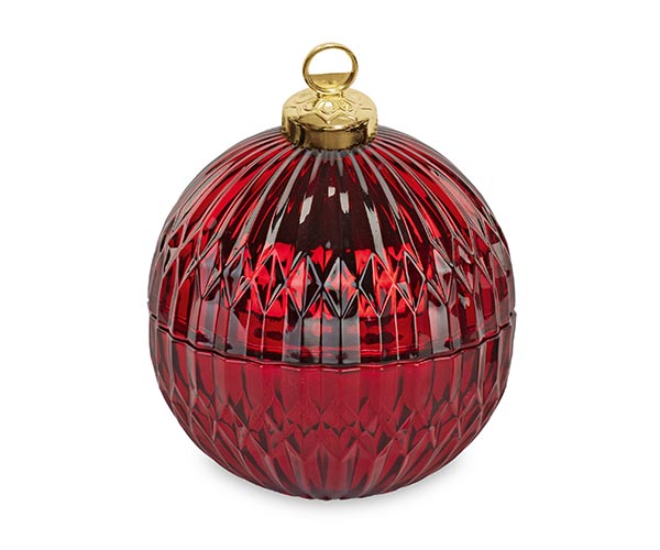 Vela perfumada con forma de bola de Navidad - Aroma a ámbar