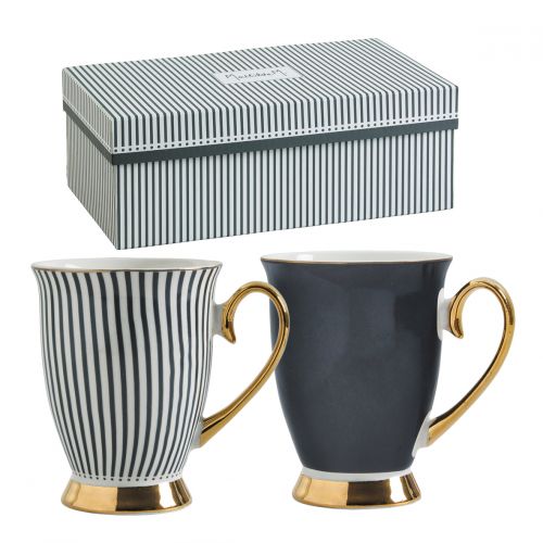 Set de 2 tazas mug "Madame de Récamier" - Negro